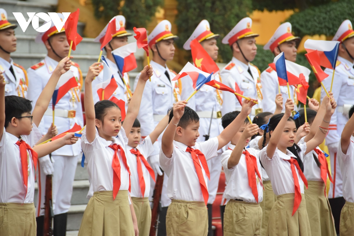 Clip: Lễ đón Thủ tướng CH Séc Petr Fiala tại Hà Nội